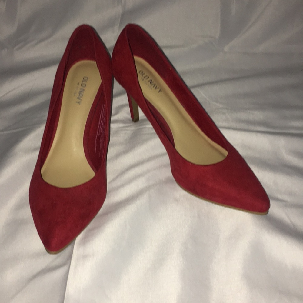 Red old navy heels